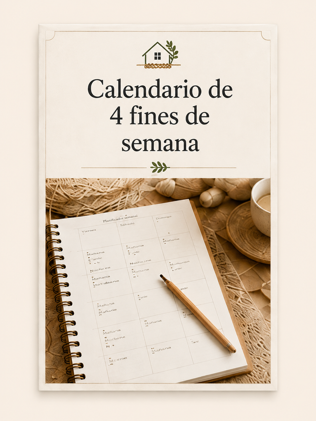Calendario 4 fines de semana