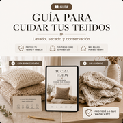 GUÍA PARA CUIDAR MANTAS — Lavado, secado y conservación para que no se deformen.