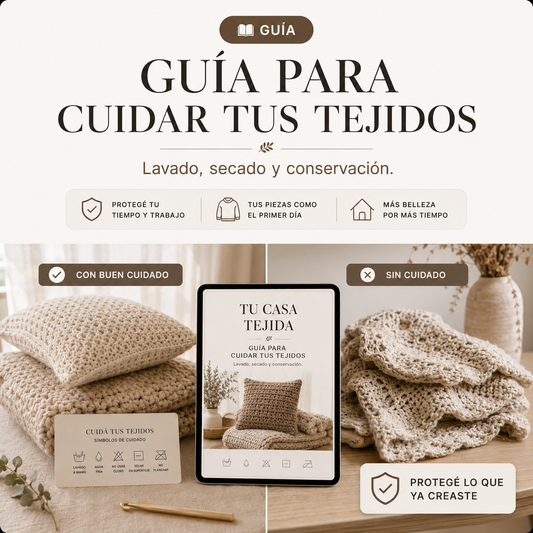 GUÍA PARA CUIDAR MANTAS — Lavado, secado y conservación para que no se deformen.