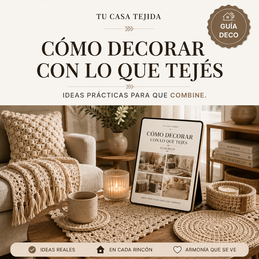 CÓMO DECORAR CON LO QUE TEJÉS — Dónde y cómo colocar cada pieza para que realmente transforme el ambiente.