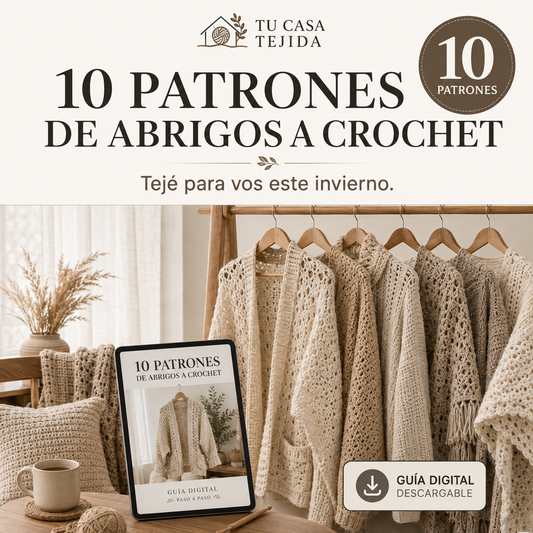 10 PATRONES DE ABRIGOS A CROCHET — Tejé prendas para usar este invierno.